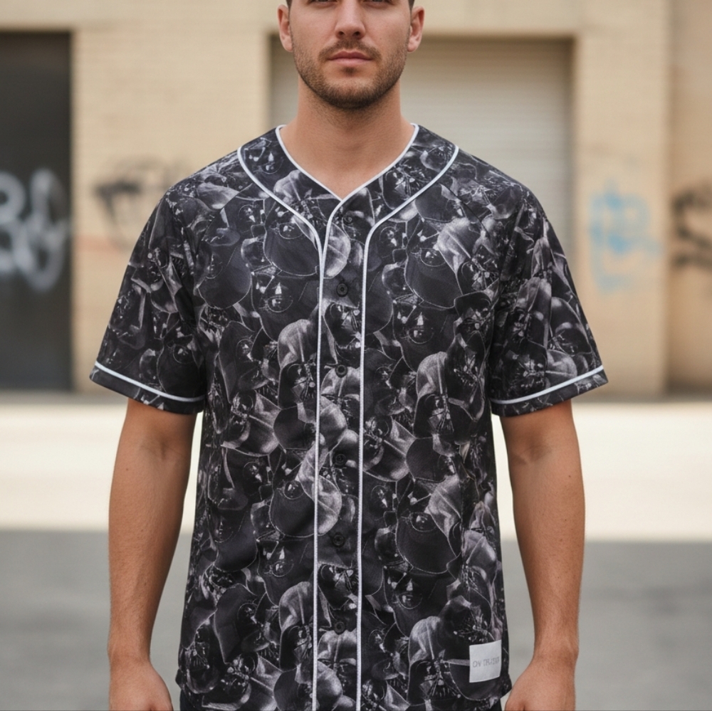 Vintage Star Wars Black and White Men's Graphic Jersey